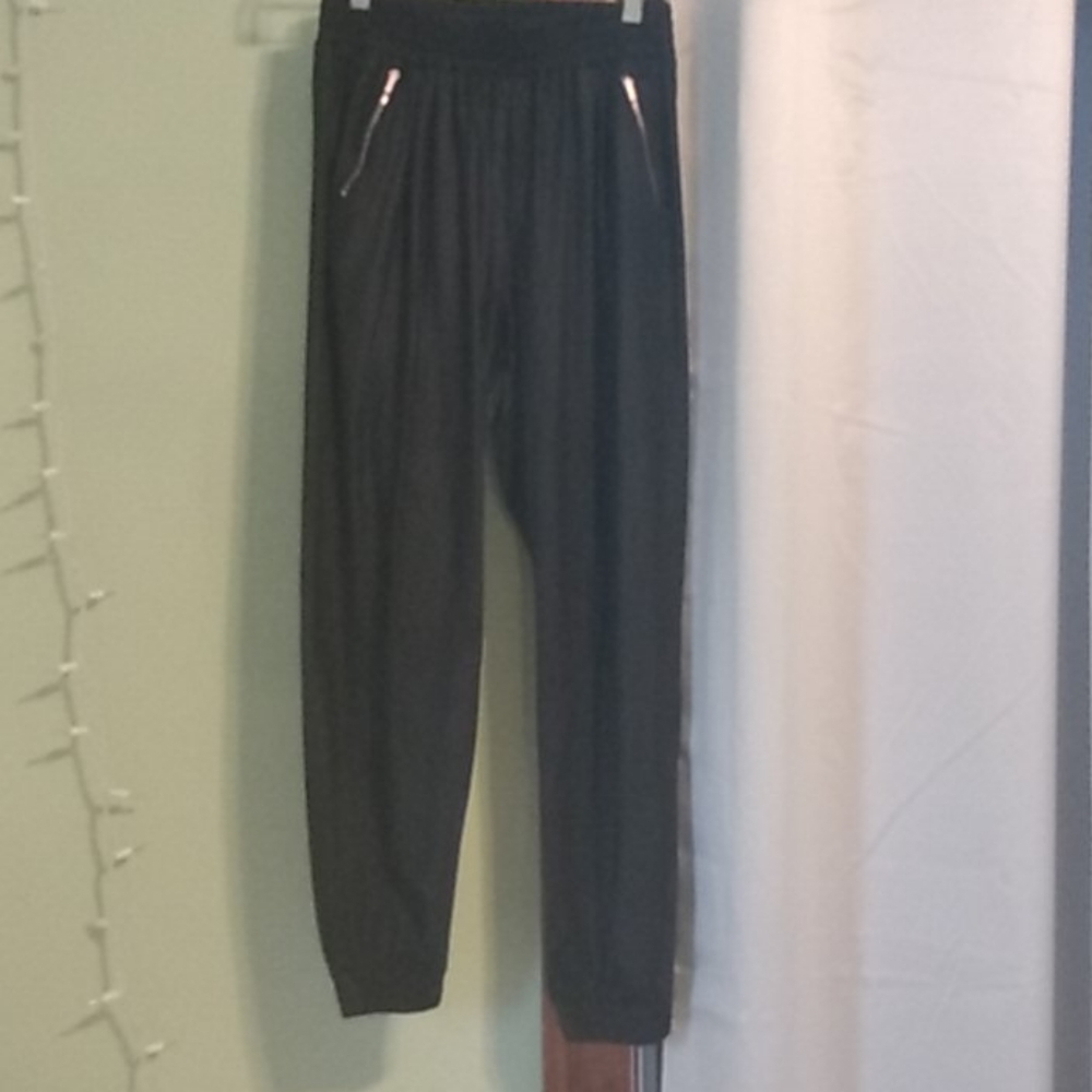 ADAY Hail Yes Track pants Wet look Black
